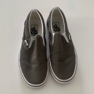 Dark grey slip on vans